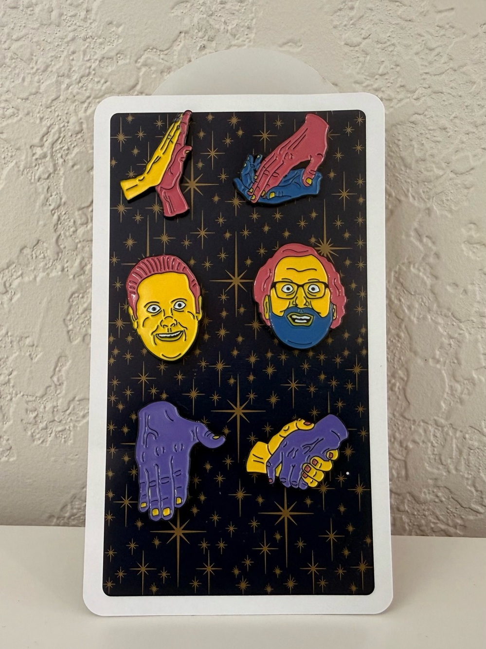 Tim & Eric Funny graphic enamel pin pack